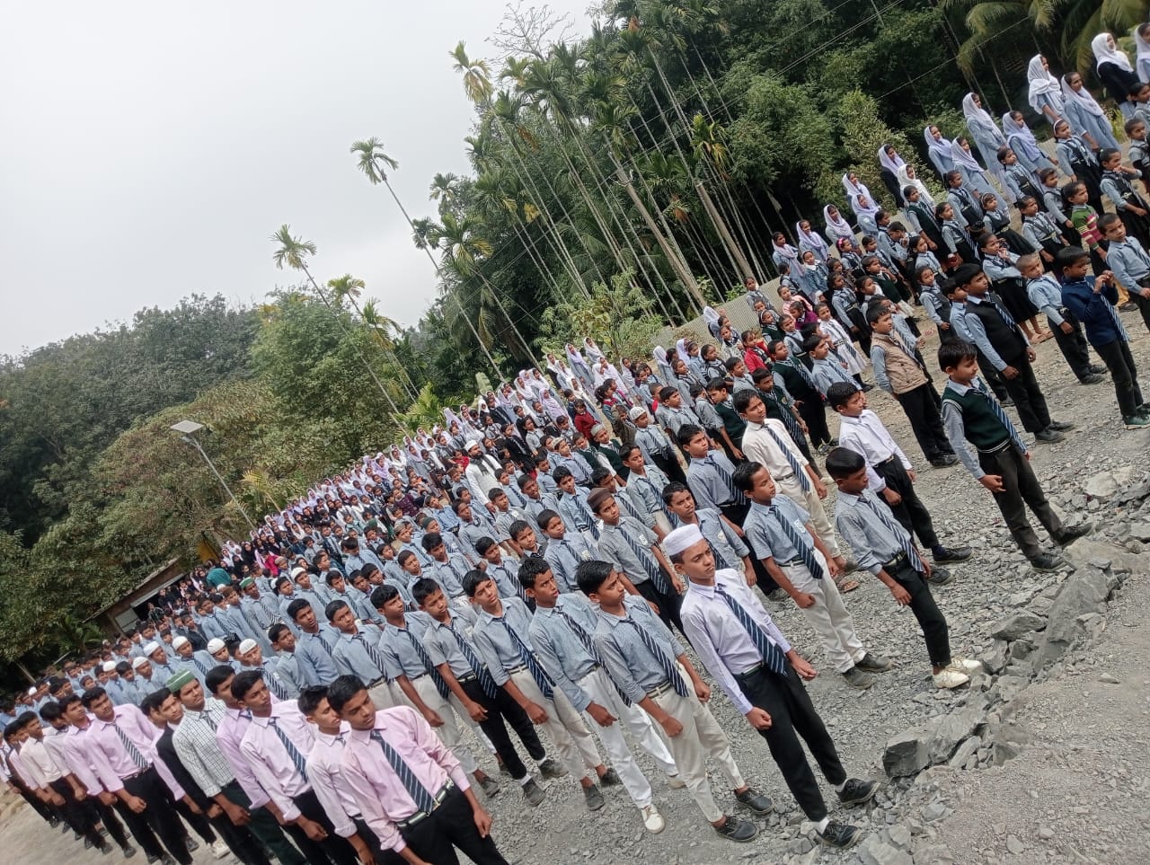 Students at the school
